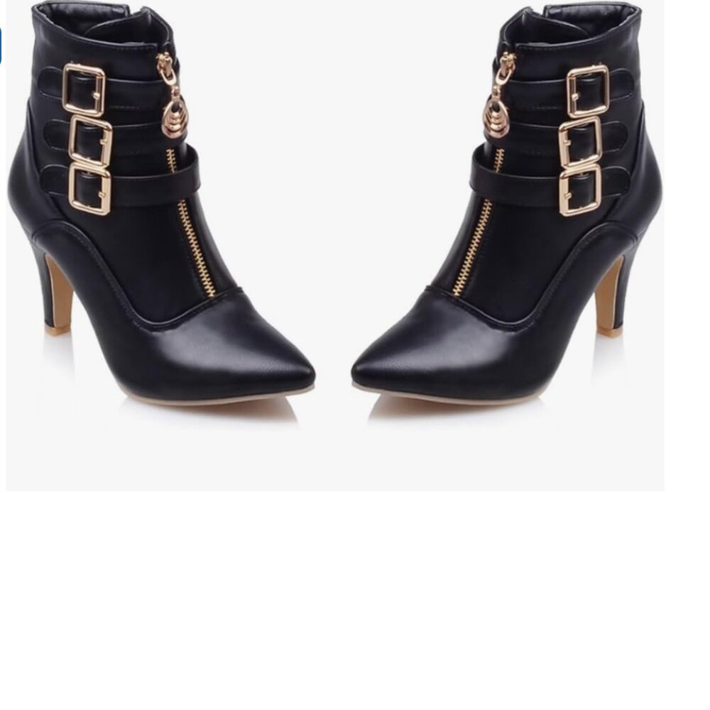 Black High Kitten Heels - Picture 4 of 6